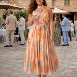 Elin | Robe midi à bretelles douces
