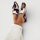 Corinne | Mocassin à motif animal abstrait