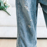 Thessa™ - Salopette en denim délavé