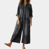 Sylvie | Combinaison en denim délavé