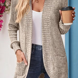 Neva™ - Cardigan en maille côtelée élégant avec manches longues