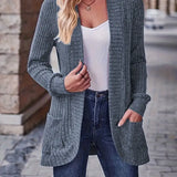 Neva™ - Cardigan en maille côtelée élégant avec manches longues