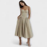 Rosalie - Robe corset sans manches raffinée