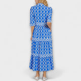 Juliette - Robe midi avec motif de chaînes