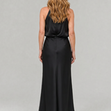 Nopal | Robe midi sans manches avec col drapé