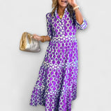 Juliette - Robe midi avec motif de chaînes