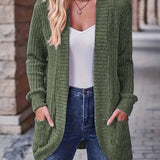 Neva™ - Cardigan en maille côtelée élégant avec manches longues