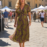 Virel | Robe midi à fleurs décontractée
