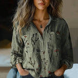 Lily™ - Chemise Vintage Imprimée