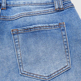 Jeans à taille moyenne et coupe droite