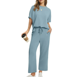 Eliza™ - Ensemble Décontracté Top et Pantalon
