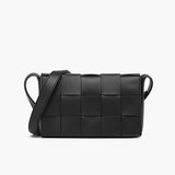 Black Woven Crossbody Bag