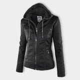 Aven | Modern Hooded Leather Jacket