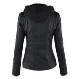 Aven | Modern Hooded Leather Jacket