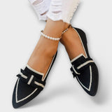 Chaussures plates pour femmes avec design en nœud