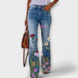 Nina - Pantalon avec fleurs