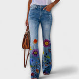 Nina - Pantalon avec fleurs