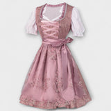 Miren - Robe de fête de printemps décorée de fleurs avec dentelle pour femmes