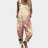 Selma™ | Salopette avec des roses aquarelles