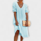 Fanny - Robe d'été élégante avec détails en crochet