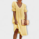Fanny - Robe d'été élégante avec détails en crochet