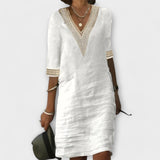 Robe pour femmes en coton et lin