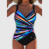 Zaya | Maillot de bain enveloppant luxueux avec imprimé coloré