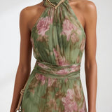 Roséline™ — Robe longue florale élégante aérienne
