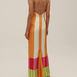 Paloma | Striped Empire-Waist Maxi Dress