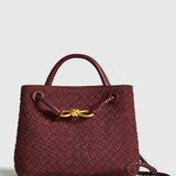 Always Chic Suede Woven Tote Bag
