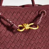 Always Chic Suede Woven Tote Bag