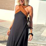 Sienna | Backless Cross-Neck Elegant Dress