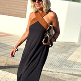 Sienna | Backless Cross-Neck Elegant Dress