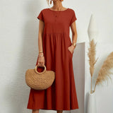 Gabrielle™ - Robe midi fluide élégance intemporelle