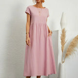 Gabrielle™ - Robe midi fluide élégance intemporelle