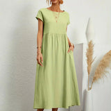 Cintia | Effortless Midi Dress with Pockets