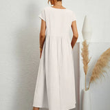Cintia | Effortless Midi Dress with Pockets