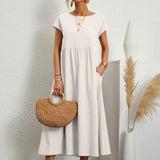 Cintia | Effortless Midi Dress with Pockets