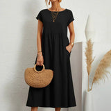 Cintia | Effortless Midi Dress with Pockets