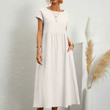 Gabrielle™ - Robe midi fluide élégance intemporelle