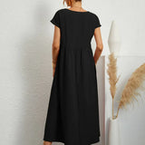 Gabrielle™ - Robe midi fluide élégance intemporelle