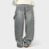 Fable - Jeans en Denim Brillant au Style Balloon Carpenter