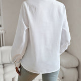 Aurora | Ruffled Button-Up Blouse
