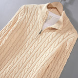 Anthony - Pull Torsadé Demi-Zip