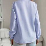 Aurora | Ruffled Button-Up Blouse