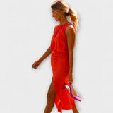 Liene - Robe midi élégante