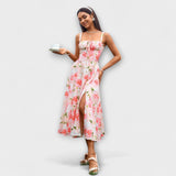 Espoir - Robe à volants avec détail fente
