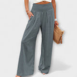 Thearya - Pantalon en lin large et décontracté