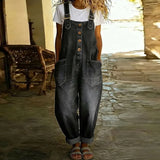 Nadine | Salopette en denim délavé