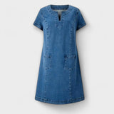 Mathea - Robe en Denim Douce